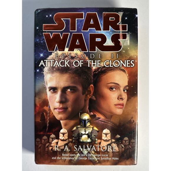 Star Wars: Episode 2 ATTACK OF THE CLONES R. A. Salvatore HC 1st Ed 1st Print - Picture 1 of 9